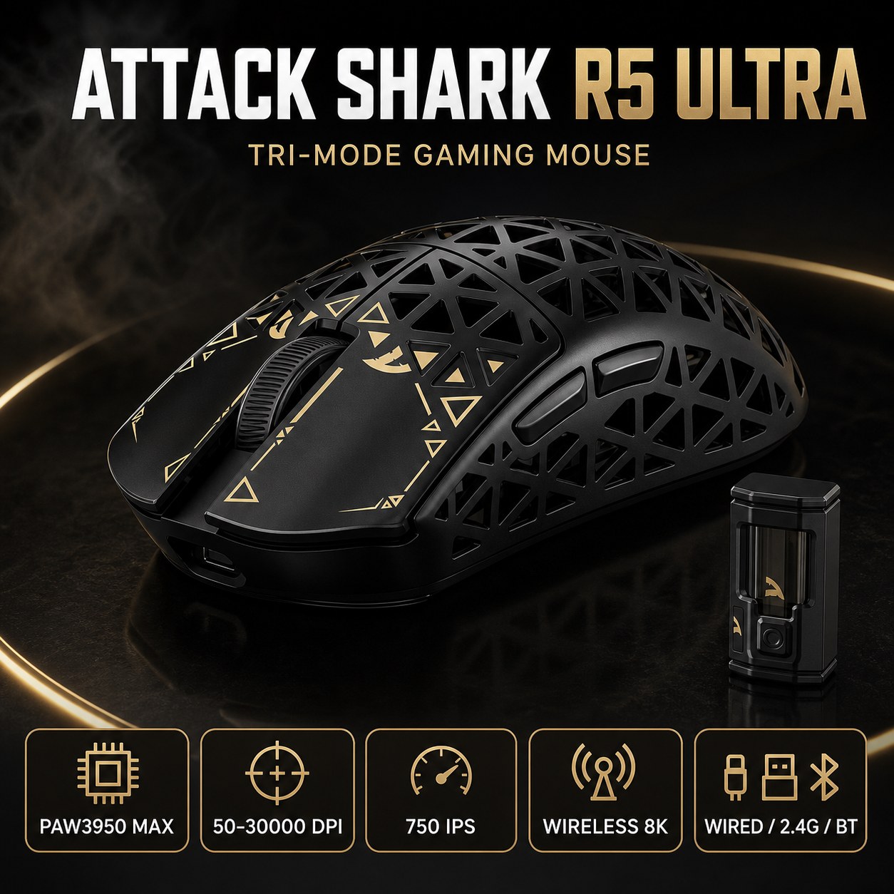 Logitech Mouse G Pro X Superlight - ATTACK SHARK R5 Ultra Mouse Gaming