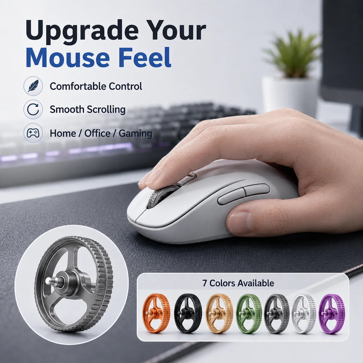 Logitech Mouse G Pro X Superlight - Roda Gulir Mouse dari Paduan Aluminium,