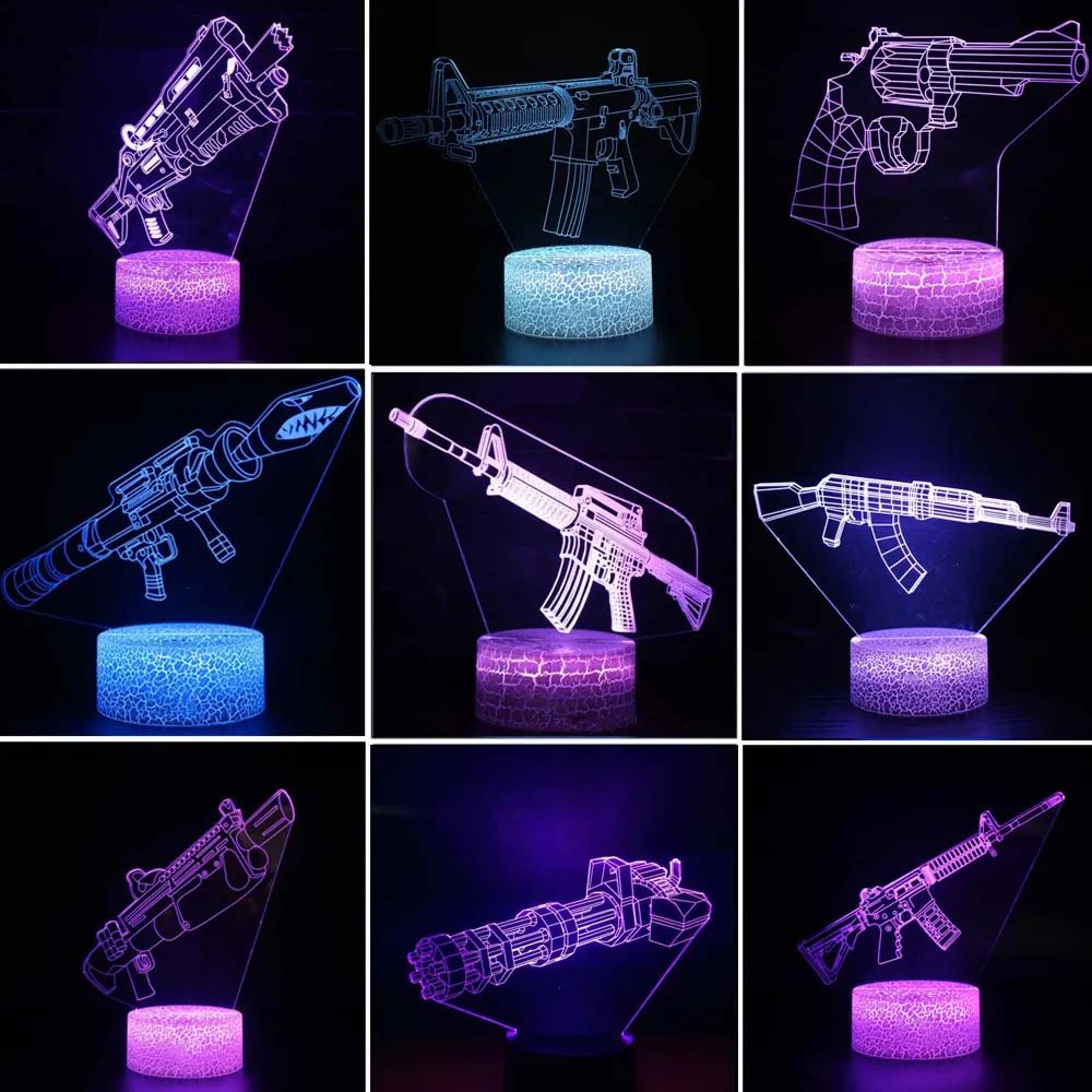 Accessories For Your Gaming Room - Senapan Game 3d Led, lampu malam