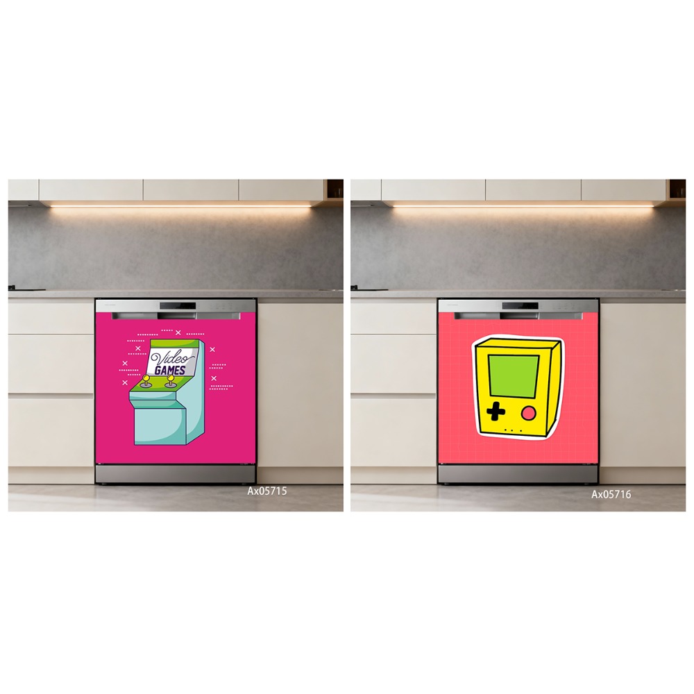 Stiker Pintu Mesin Cuci Piring - Gaming Accessories For Room ulasan dan harga