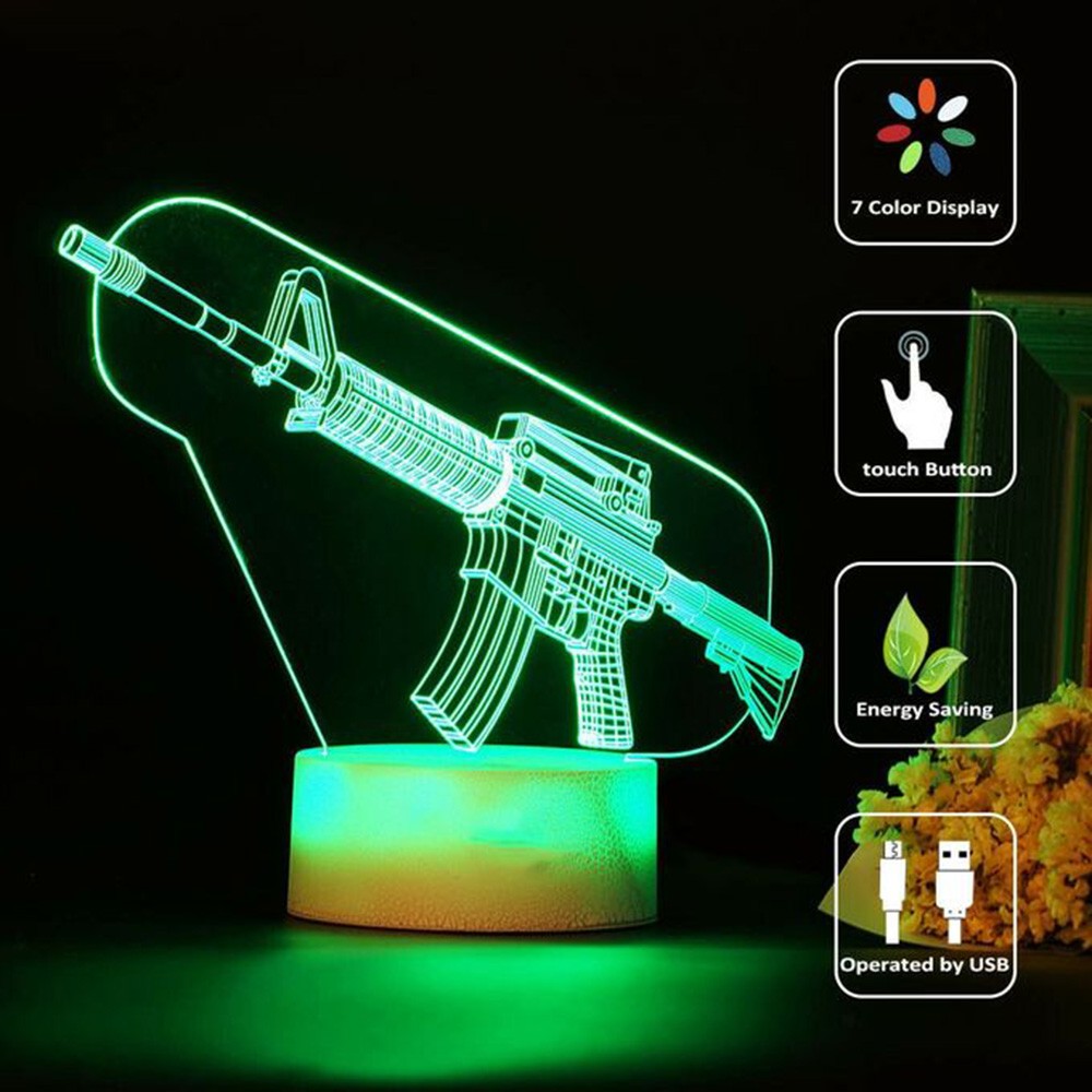Senapan Game 3d Led, lampu mal - Accessories For Your Gaming Room ulasan dan harga
